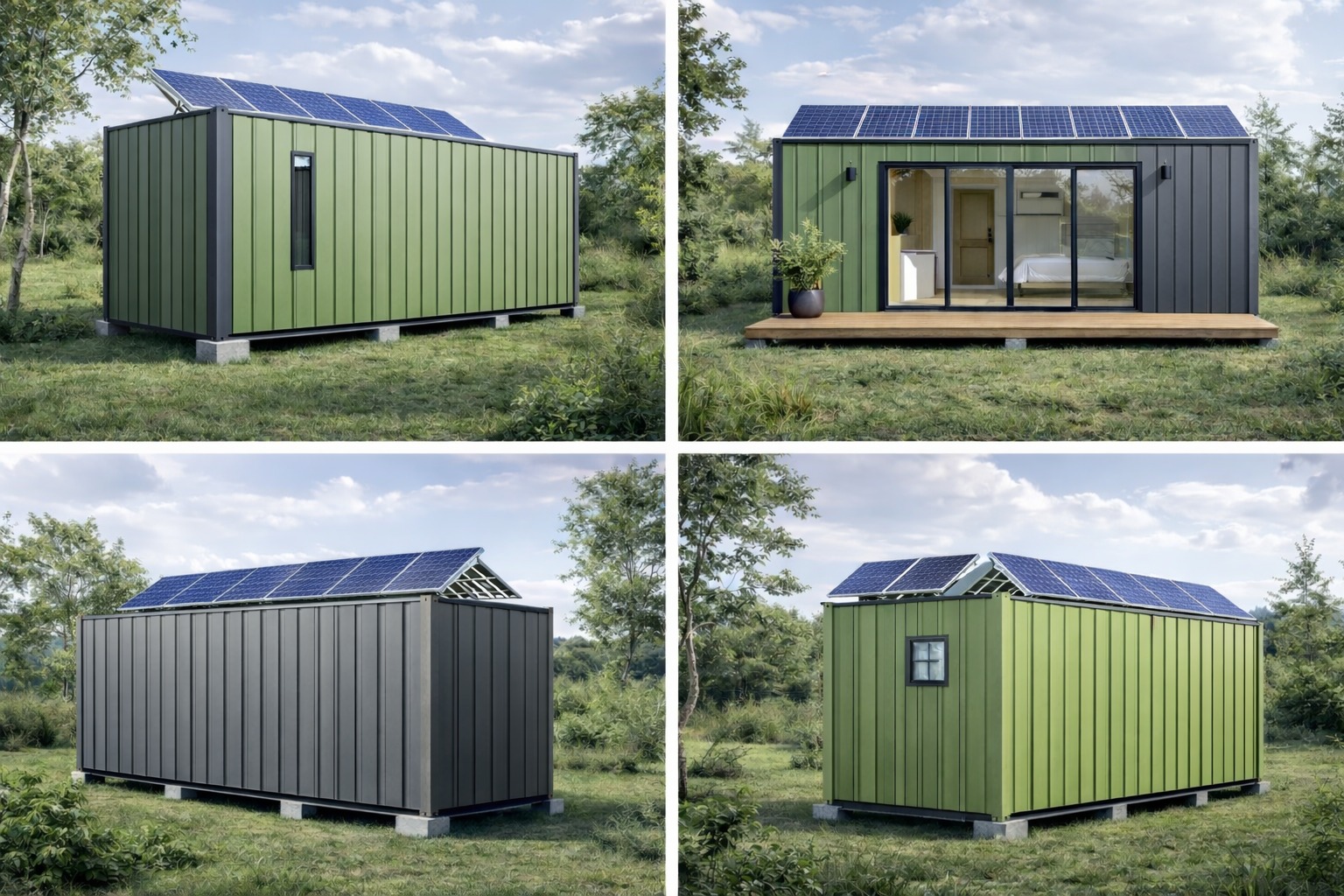 Modelo 15 m² — Render exterior